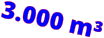 3.000 m³